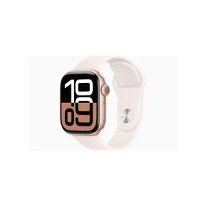 Apple Watch Series 10 (2024) GPS 42 mm - Aluminium Roségold - Sportarmband Polarstern