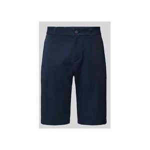Regular Fit Chinoshorts aus Baumwoll-Mix