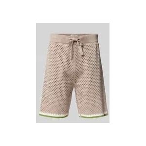 Regular Fit Shorts mit Lochmuster
