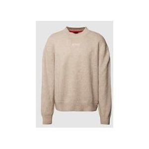 Strickpullover mit Label-Stitching Modell 'Seese'