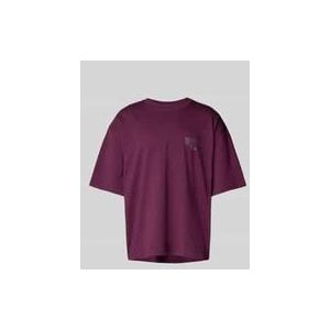 Oversized T-Shirt mit Label-Print