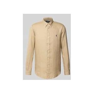 Freizeithemd mit Label-Stitching
