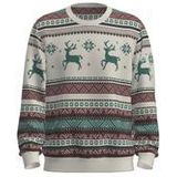 Jack & Jones Pullover XMAS SNOWBALL Strickpullover R-Neck