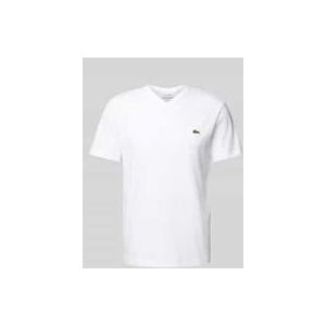 T-Shirt mit Label-Stitching Modell 'Basic'