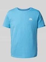T-Shirt mit Label-Print
