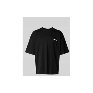 Oversized T-Shirt mit Label-Print