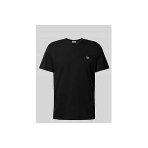 T-Shirt mit Label-Stitching Modell 'Basic'