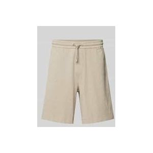 Regular Fit Sweatshorts mit Label-Detail