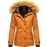 NAVAHOO Damen Warmer Winterjacke Parka mit Kunstfell-Kapuze Laura