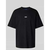 Oversized T-Shirt aus Viskose mit Label-Print Modell 'Nalono'