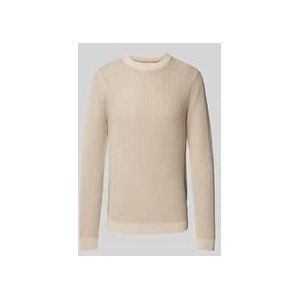 Strickpullover mit Rundhalsausschnitt