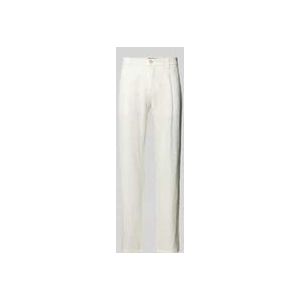 Tapered Leinenhose mit Bundfalte Modell 'OSBY JOGGER'