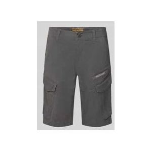 Slim Fit Cargoshorts mit Label-Print Modell 'NORDROP'