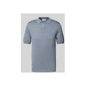 Poloshirt mit kurzer Knopfleiste