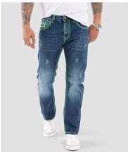 Rock Creek Jeans Comfort Fit dicke Nähte Loose Fit