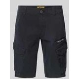 Slim Fit Cargoshorts mit Label-Print Modell 'NORDROP'