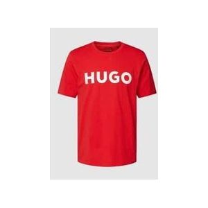 T-Shirt mit Label-Schriftzug Modell 'DULIVIO'