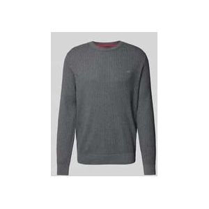 Regular Fit Strickpullover mit Strukturmuster