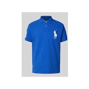 Regular Fit Poloshirt mit Label-Stitching