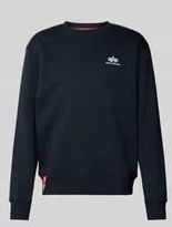 Sweatshirt mit Label-Print