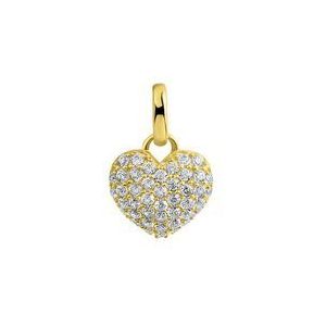 Fascination by Ellen K. Anhänger 375/- Gelbgold Herz Zirkonia