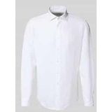 Slim Fit Business-Hemd aus Leinen mit Kentkragen