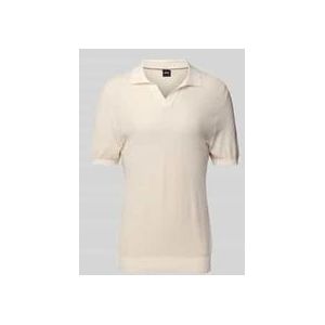 Poloshirt mit V-Ausschnitt Modell 'Januluca'
