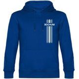 multifanshop Kapuzen Sweatshirt - Bochum - Streifen - Druck weiß - Hoodie