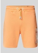 Regular Fit Sweatshorts mit Label-Print