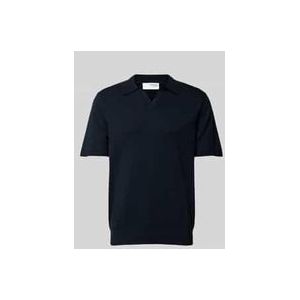 Poloshirt mit V-Ausschnitt Modell 'TELLER'