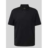 Regular Fit Poloshirt mit Label-Stitching Modell 'Interlock'