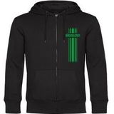 multifanshop Kapuzen Sweatshirt Jacke - Mönchengladbach - Streifen - Druck grün - Sweat