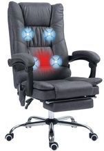 Vinsetto Massage-Bürostuhl Mikrofaser