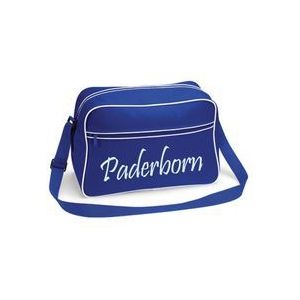 multifanshop Retrotasche - Paderborn - Schriftzug - Druck weiß - Tasche