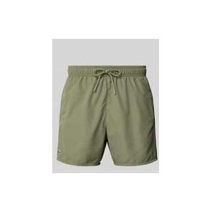 Regular Fit Badeshorts mit Logo-Badge