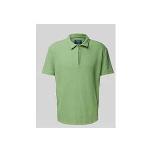Regular Fit Poloshirt mit Reißverschluss