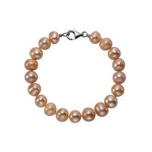 Zeeme Pearls Armband Silber 925 mit rosé-farbener Perle