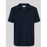 Regular Fit Poloshirt mit V-Ausschnitt Modell 'Antal'