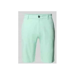 Slim Fit Chinoshorts aus Baumwoll-Mix
