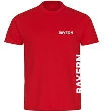 multifanshop Herren T-Shirt - Bayern - Brust & Seite - Druck weiß - Männer