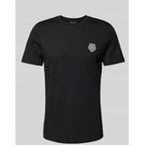 T-Shirt mit Motiv- und Label-Print