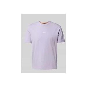T-Shirt mit Label-Print