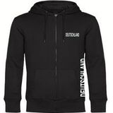 multifanshop Kapuzen Sweatshirt Jacke - Deutschland - Brust & Seite - Druck weiß - Sweat
