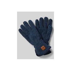 Handschuhe mit Label-Detail