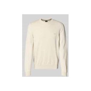 Strickpullover mit Label-Stitching Modell 'Pacas'