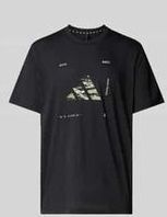 T-Shirt mit Label-Print