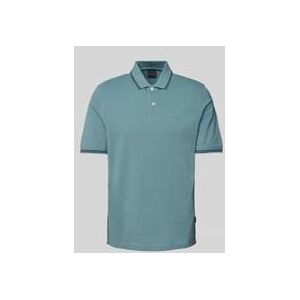Regular Fit Poloshirt mit Label-Detail