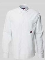 Regular Freizeithemd mit Label-Stitching Modell 'OXFORD'