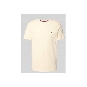 T-Shirt mit Label-Stitching