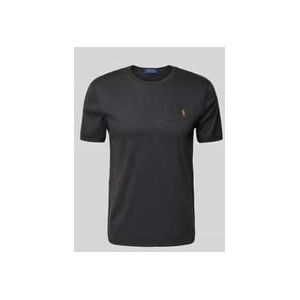 T-Shirt mit Label-Stitching